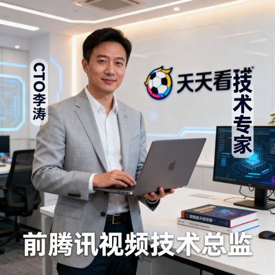 天天看球CTO李涛，技术专家，前腾讯视频技术总监