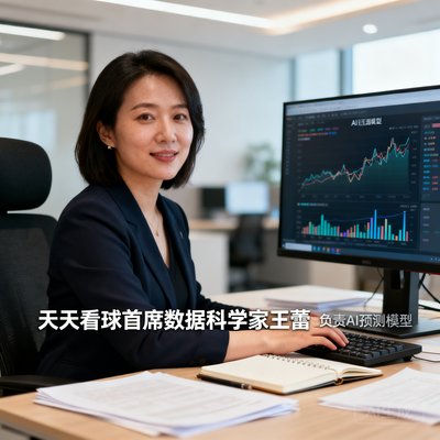 天天看球首席数据科学家王蕾，负责AI预测模型